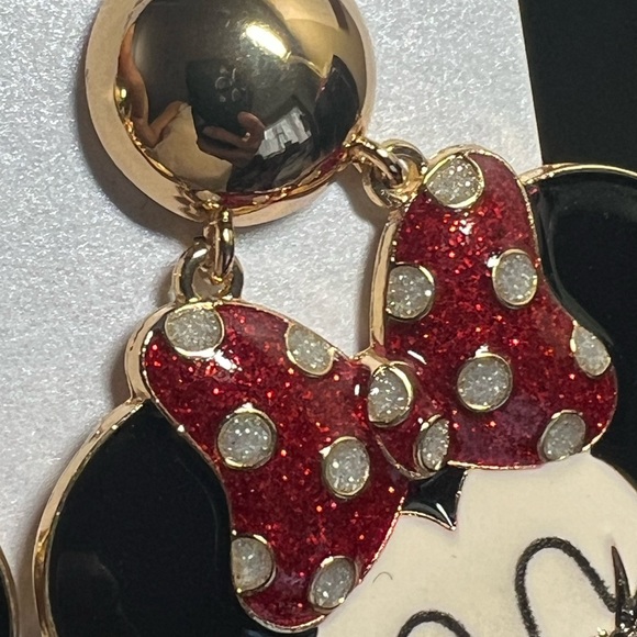 NEW BaubleBar x Disney Minnie Mouse Smile Dangle Earrings - Picture 8 of 11